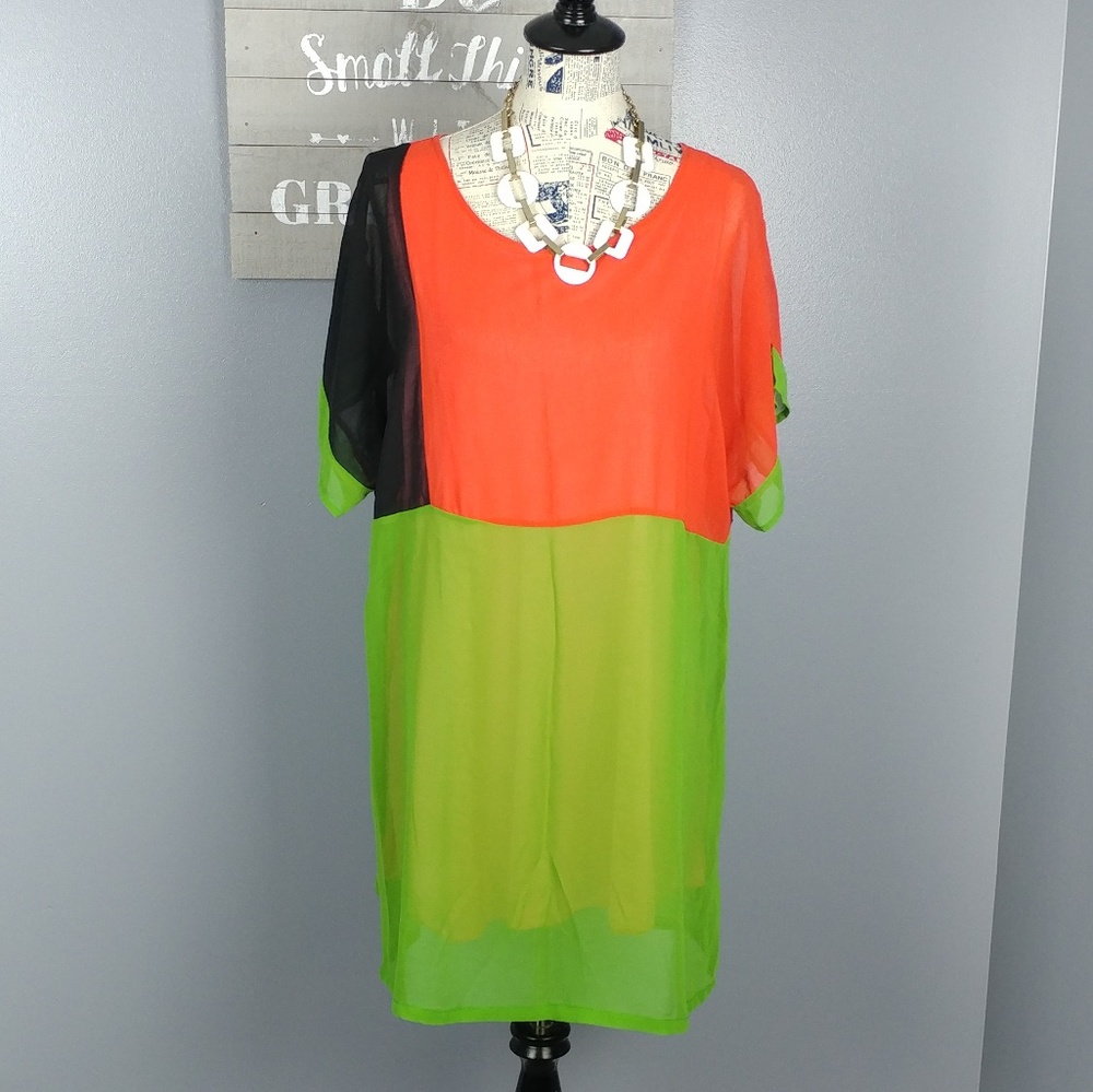 Colorblock dress